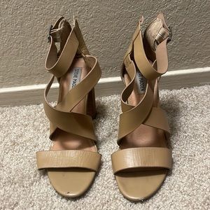 Steve Madden Tan Block Heels